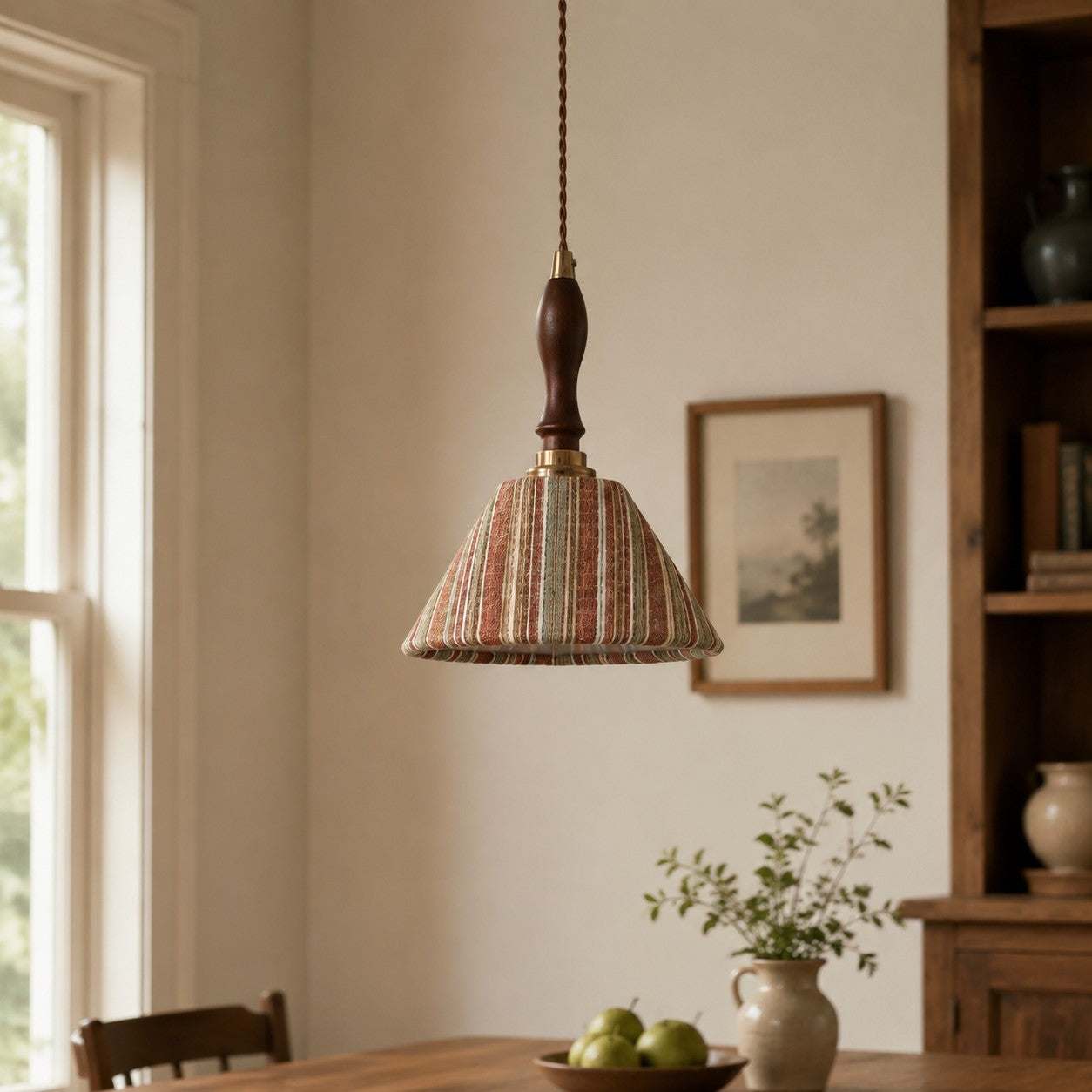 Wabi-Sabi Fabric Pendant Light