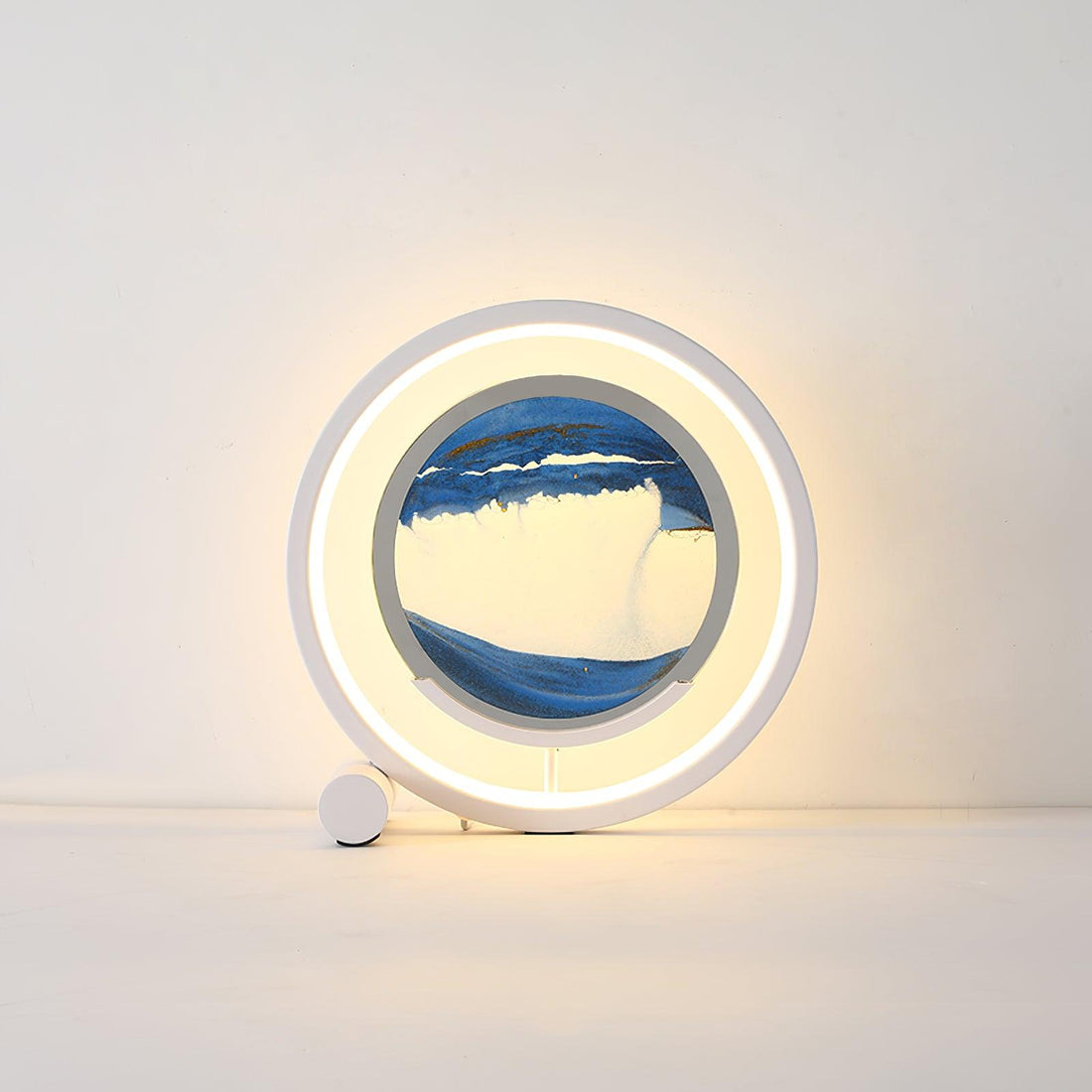 Entspannende Sand-Tischlampe – fließendes Sandlicht für Schlafzimmer und Büro