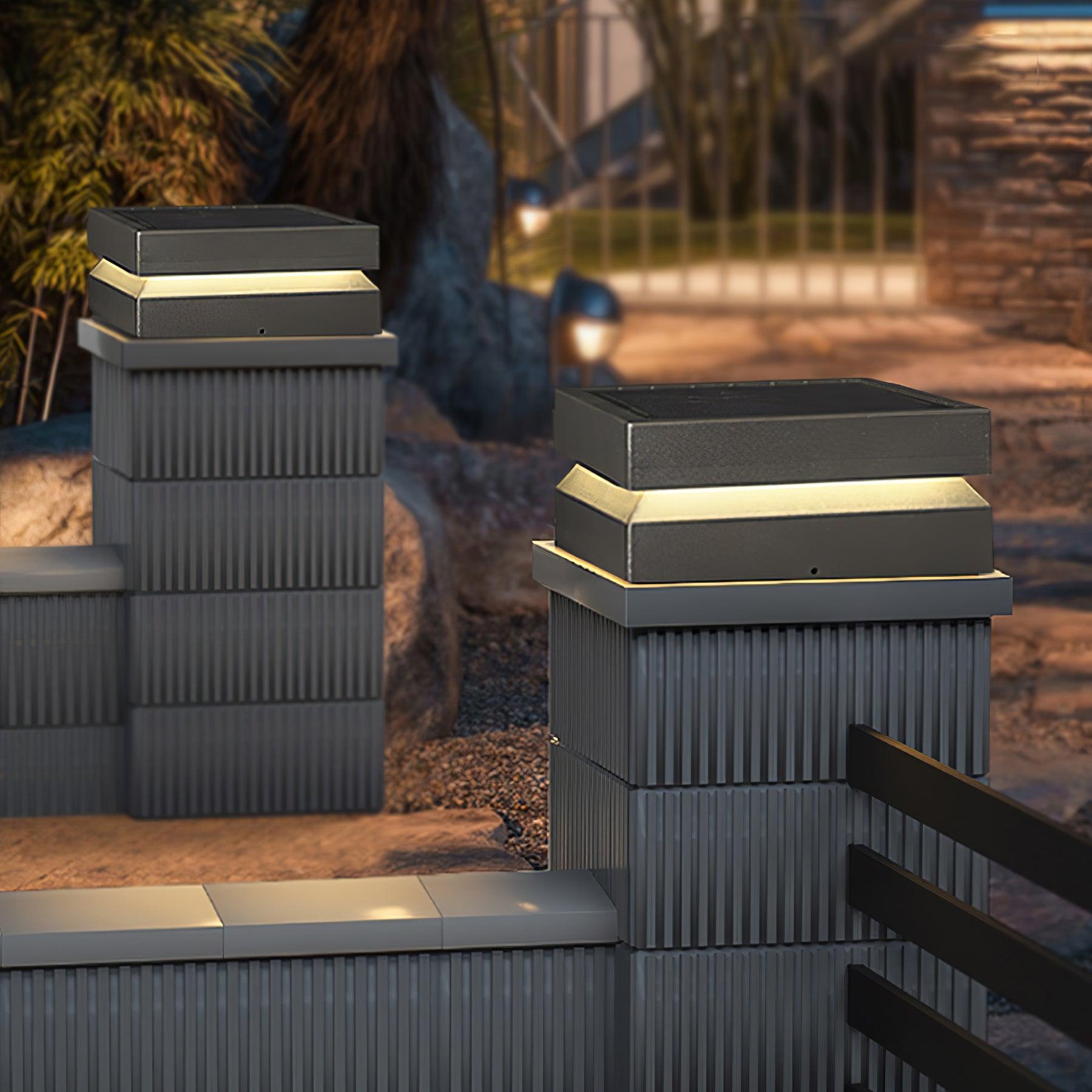 Square Post Outdoor Light - Waterproof Garden Lamp for Pathway