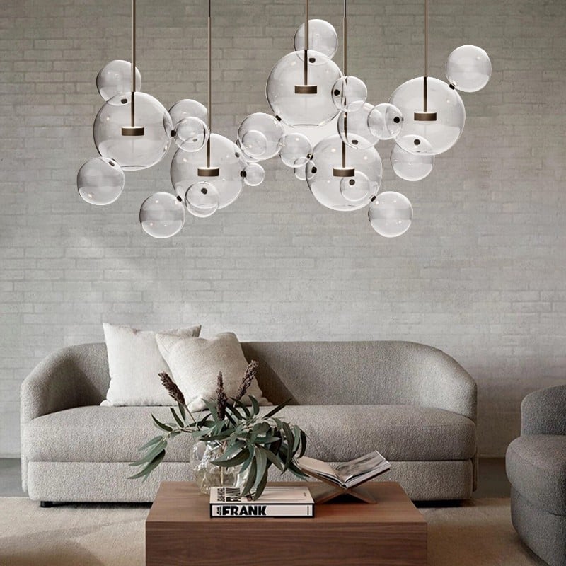 Clear Bolle Soap Bubble Pendant Light