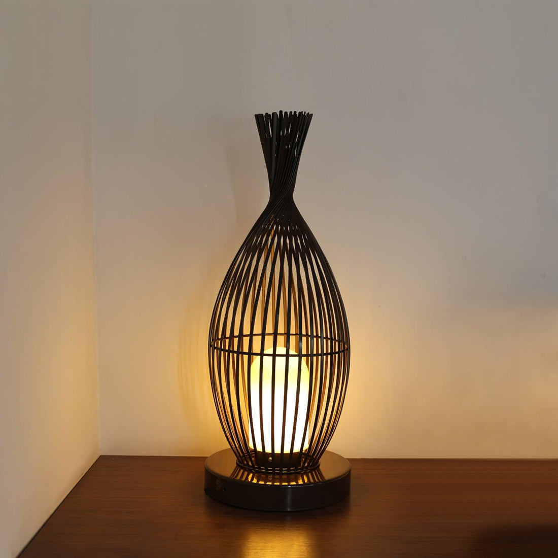 Modern Lantern Light - Spherical Striped Ambience Lamp for Outdoor