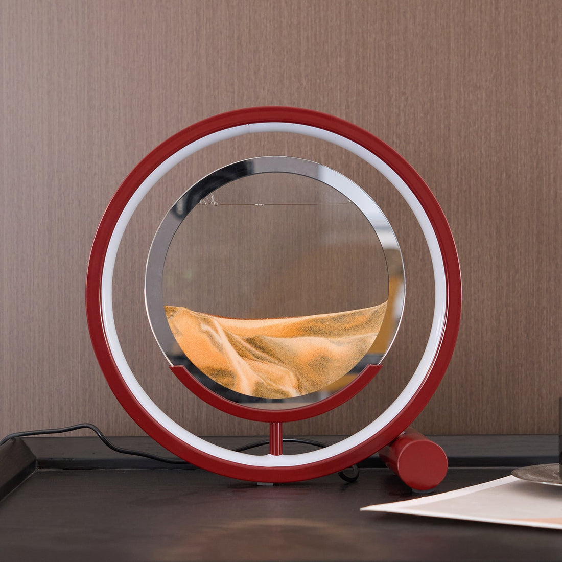 Entspannende Sand-Tischlampe – fließendes Sandlicht für Schlafzimmer und Büro