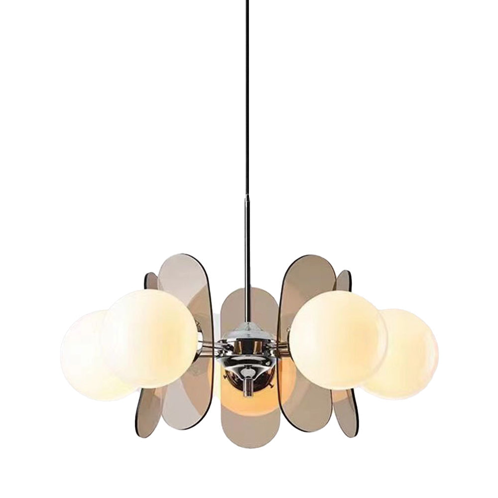 Art Deco Pendant Light - Petal Acrylic Material for Living Room