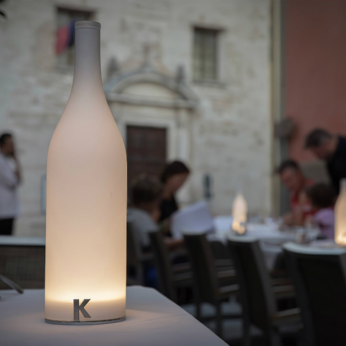 Battery Table Lamp - Modern Glass Light for Dining & Living Spaces