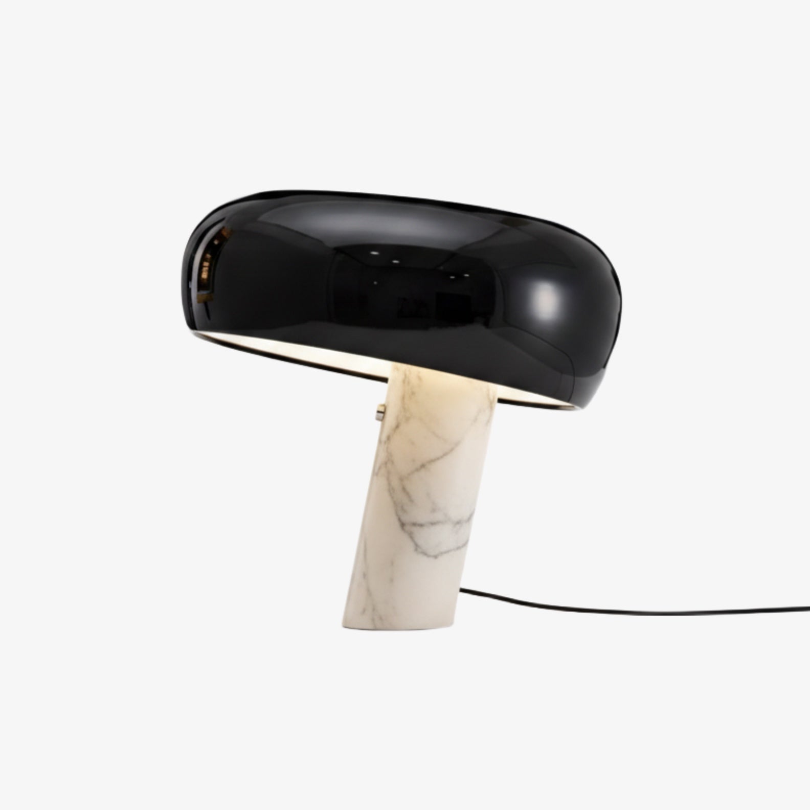 Slantia Amusing Ploy Table Lamp - Glass Shade and Marble Base Design for Living Room or Bedroom N45