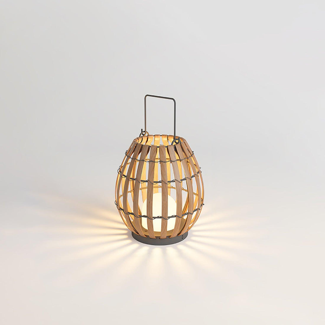 Tropic Braid Outdoor Lamp - Faux-Rattan Metal Waterproof