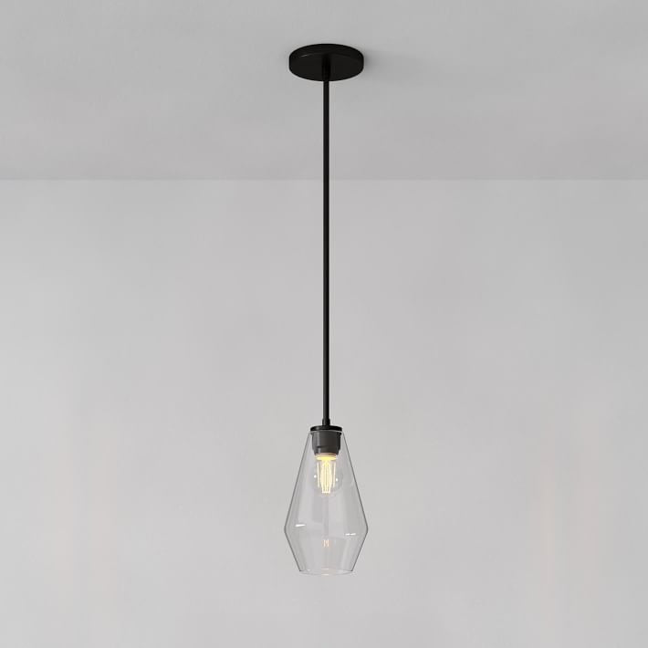 Merin Transparent Glass Sculpture Geometric Pendant Lamp
