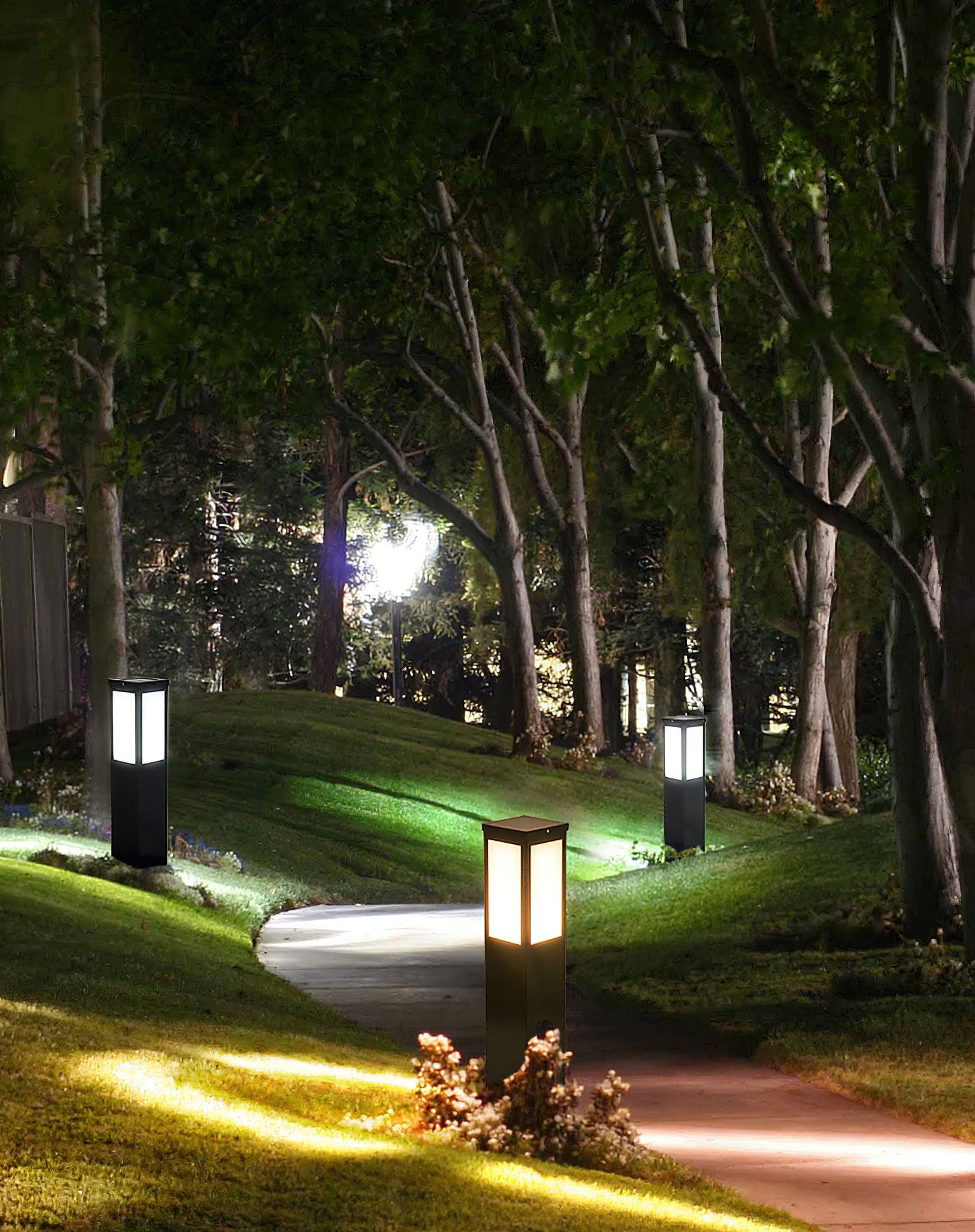 Cylindrical Bollard Light - Modern Aluminum Lamp for Garden & Pathway