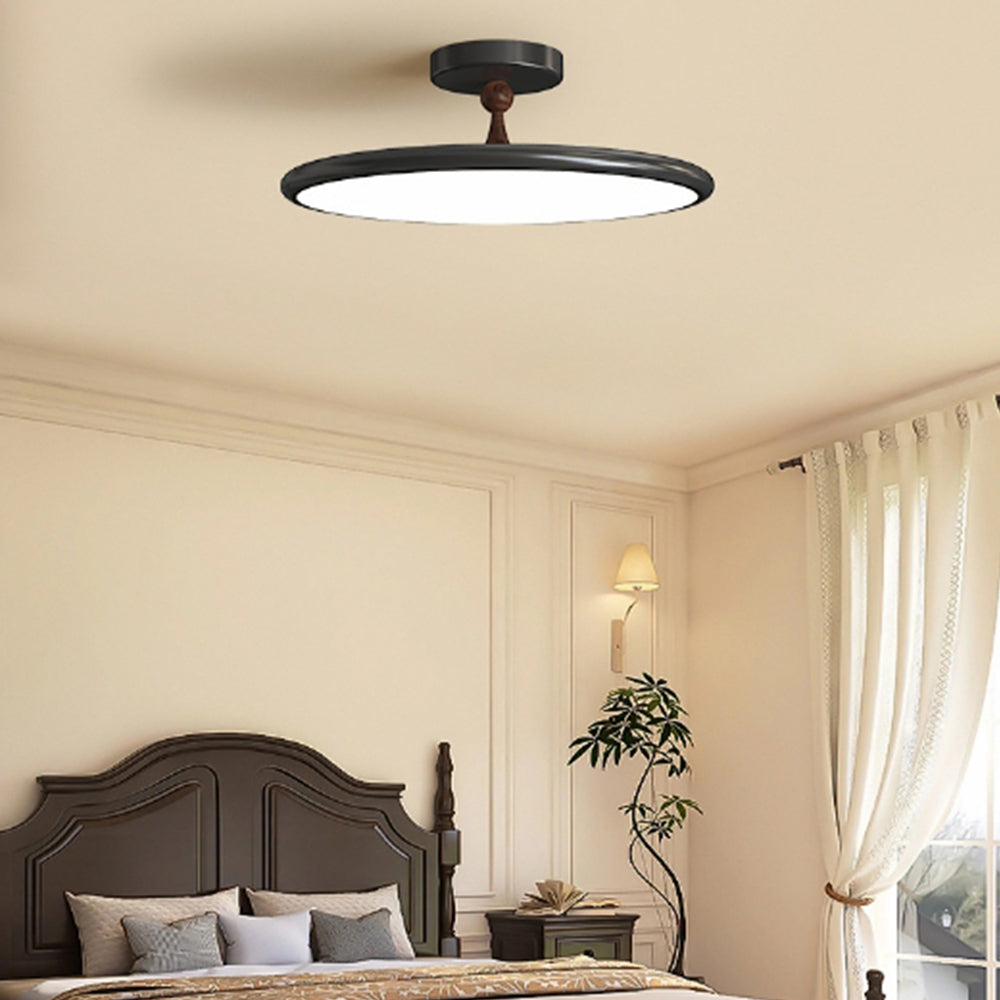 Bauhaus Disc Ceiling Light - Acrylic LED Bedroom Lighting Modern