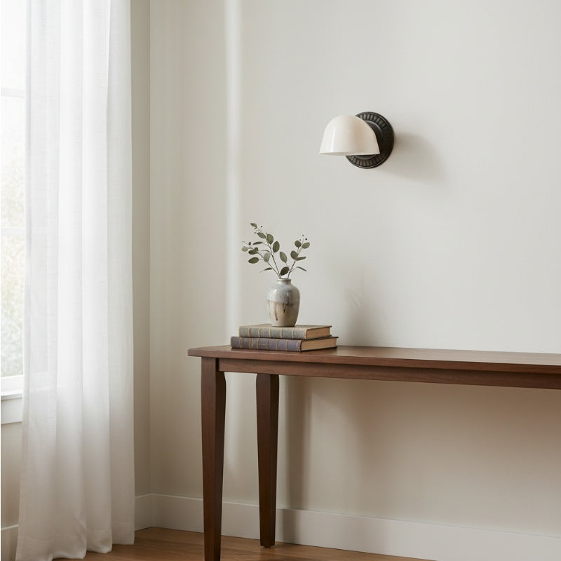 Fiesta Fluted Wall Sconce – Art Deco Inspired Design with Soft Ambient Lighting for Bathroom or Bedroom