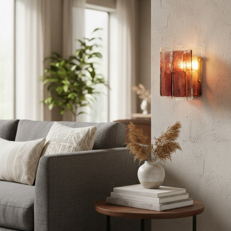 Lumiridge Modern Wall Light – Minimalist Design Metal Glass Fixture for Living Room