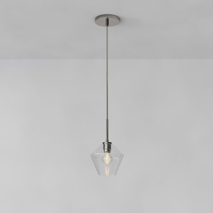 Merin Transparent Glass Sculpture Geometric Pendant Lamp