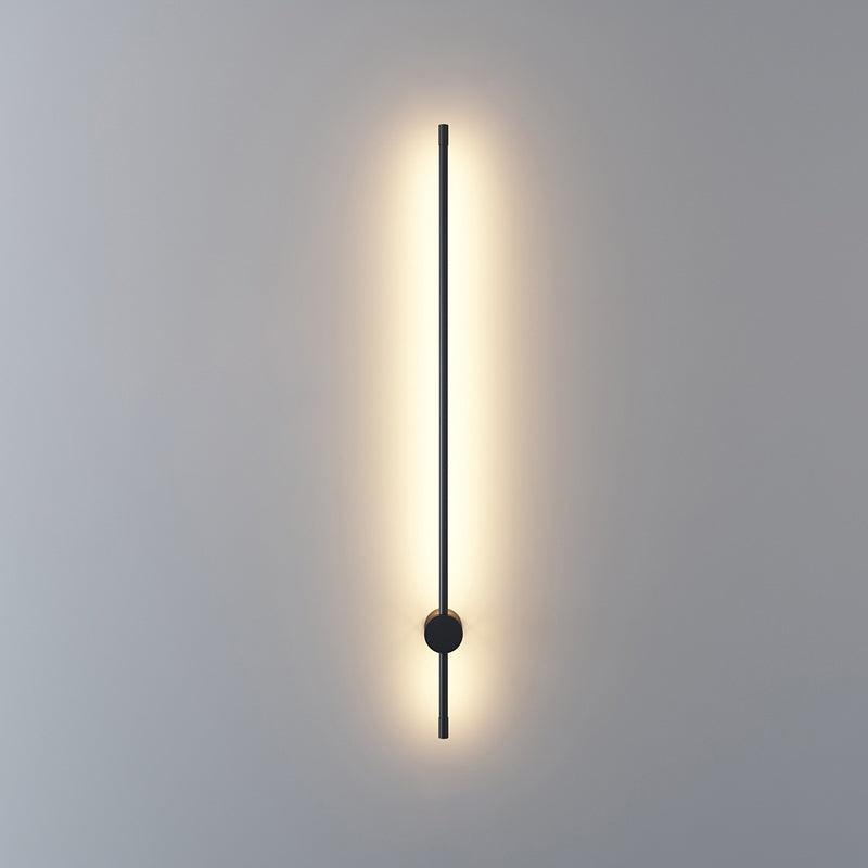 Tube Schwarze lineare drehbare Wandleuchte