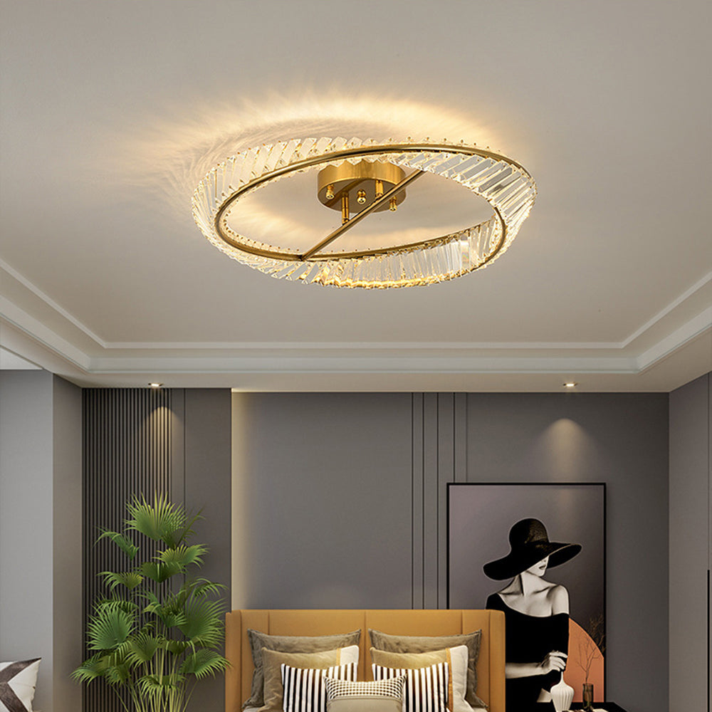Crystal LED Ceiling Light – Modern Fixture for Stylish Bedrooms