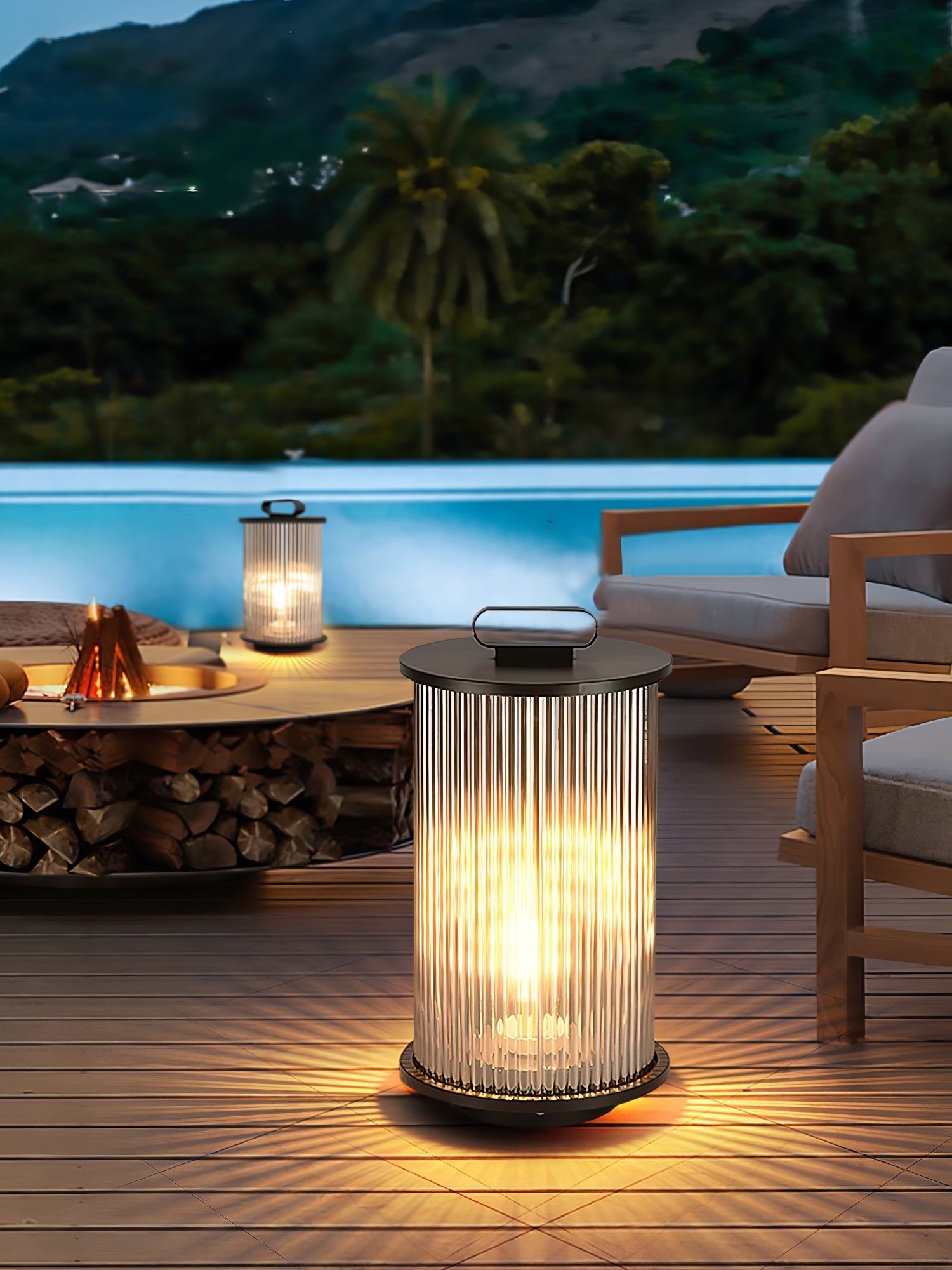 Solar Garden Lantern Light - Decorative Outdoor Lamp for Patio & Pathway