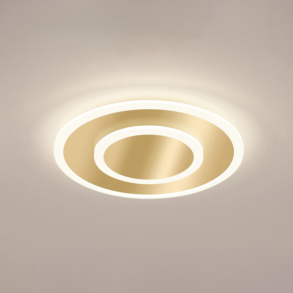 Minimalist LED Ceiling Light - Organic Metal Lamp for Modern Bedroom