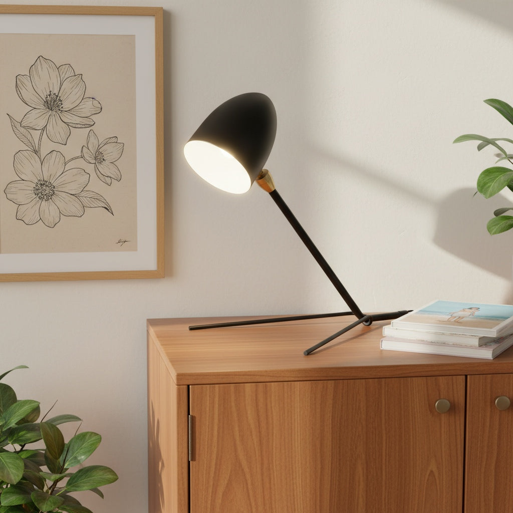Solavo Modern Tripod Table Lamp with Metal Materials for Living Room
