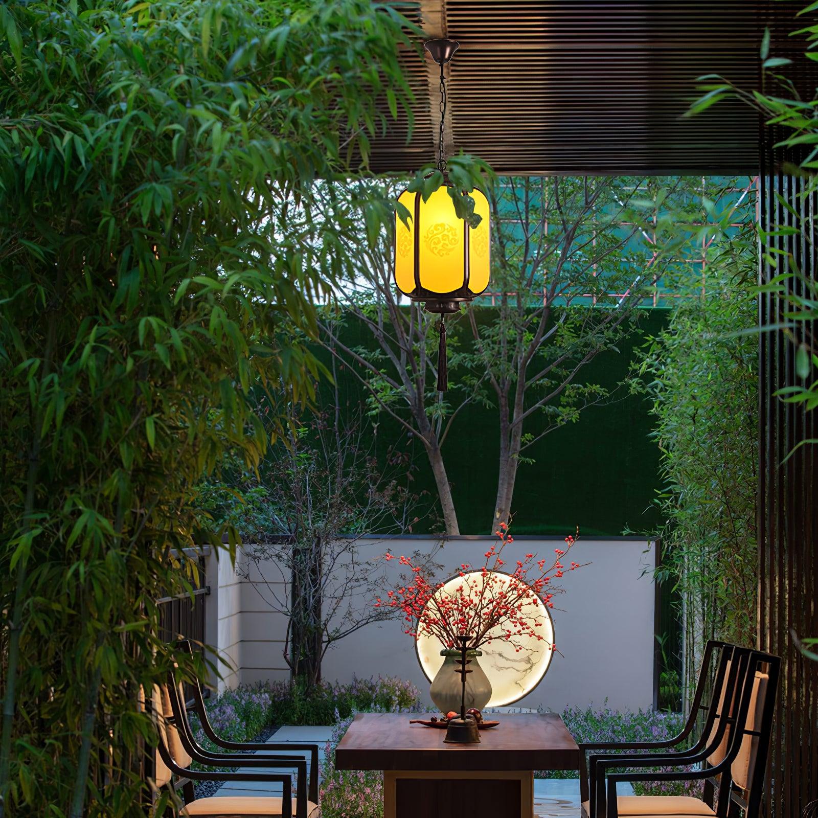 Lantern Outdoor Pendant Light - Weatherproof Outdoor Pendant Ideal