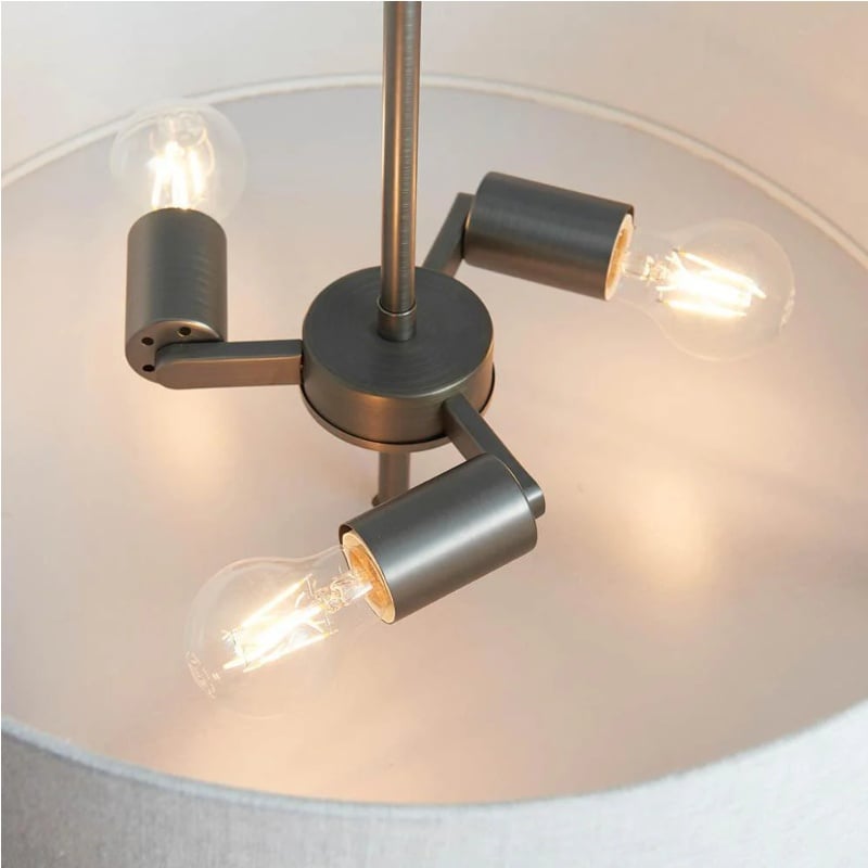 Tela 3 Light Suspension Light - Stylish Adjustable Pendant for Dining or Bedroom