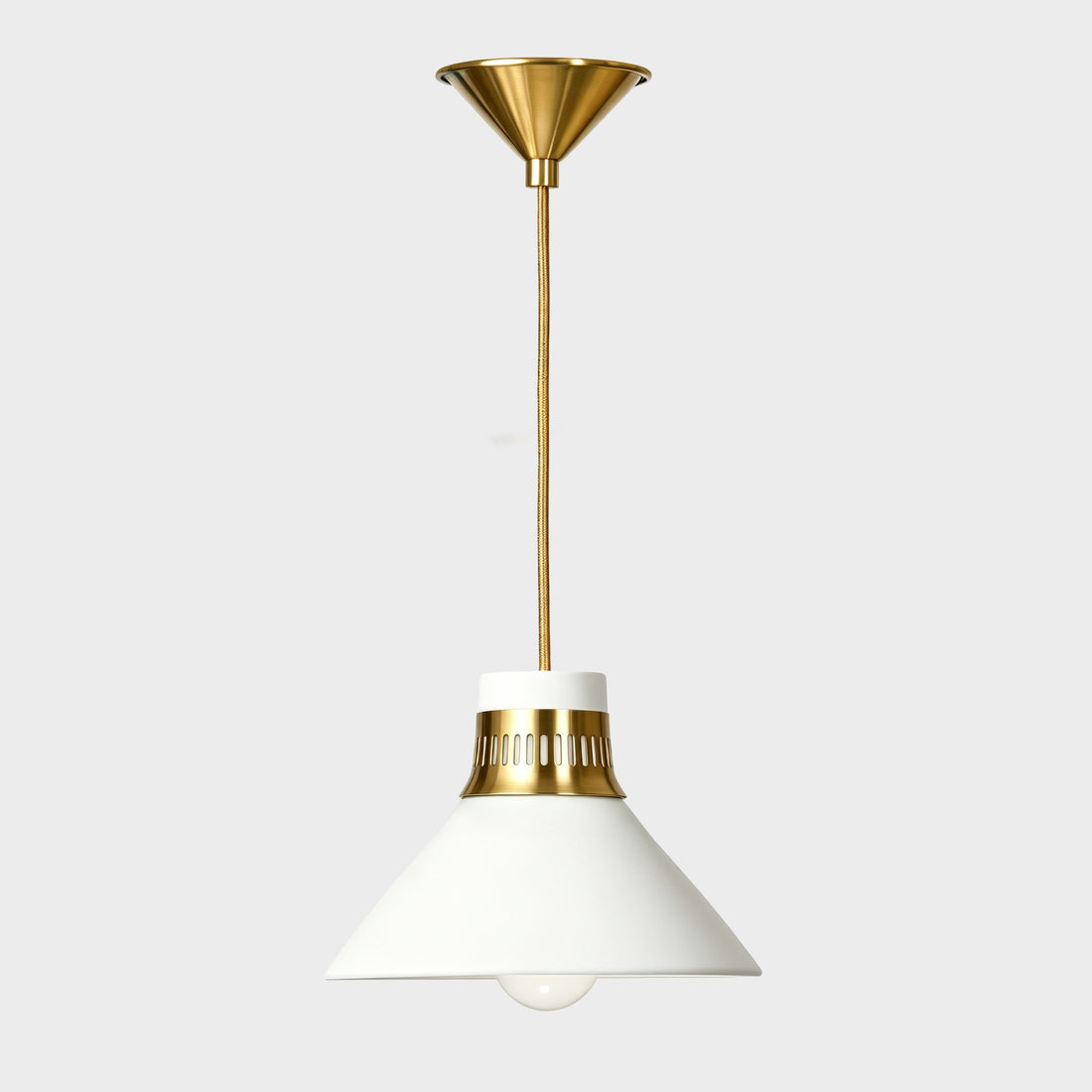 SKU: White / Brass / 1 Head