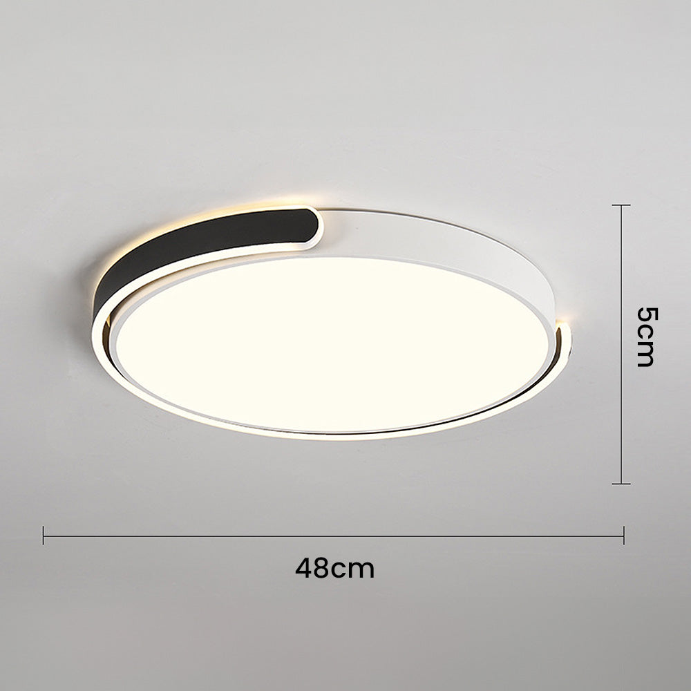 Minimalist LED Ceiling Light – Round Acrylic Fixture for Bedroom