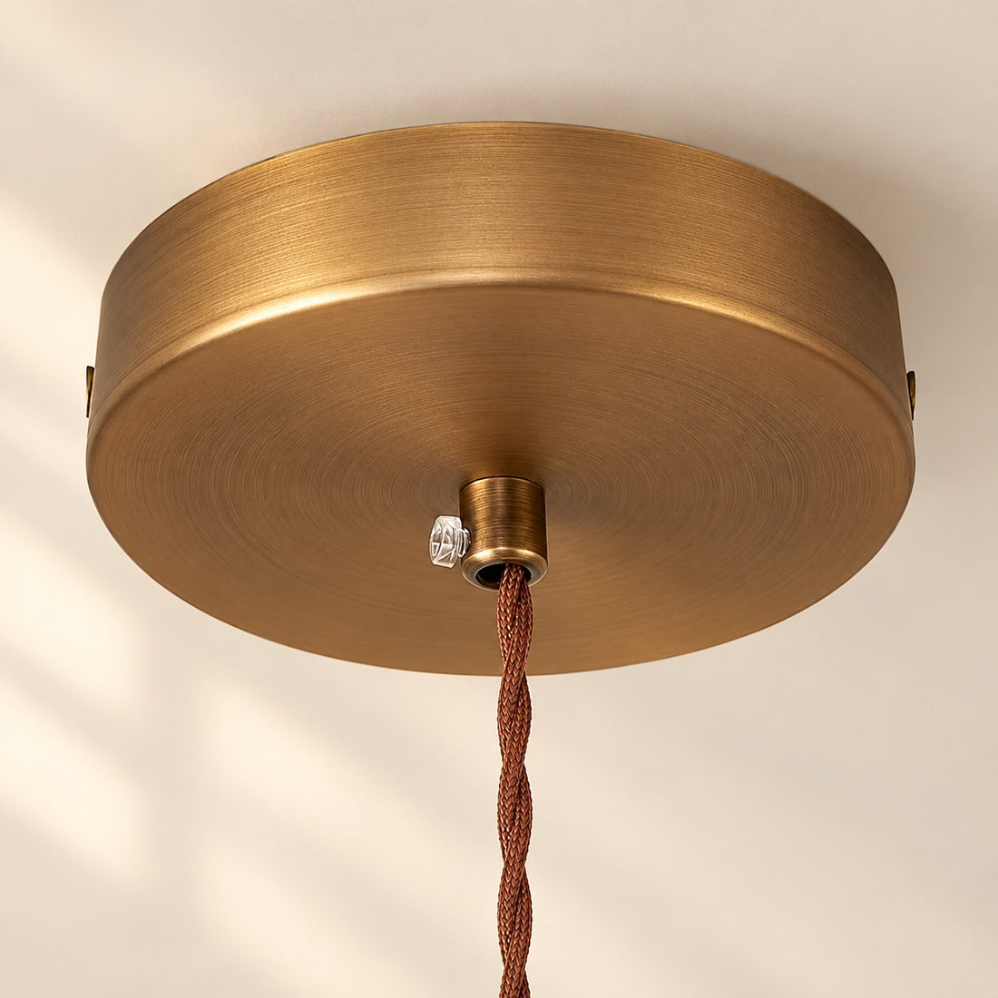 Vintage Fluted Glass Pendant Light for Kitchen & Dining