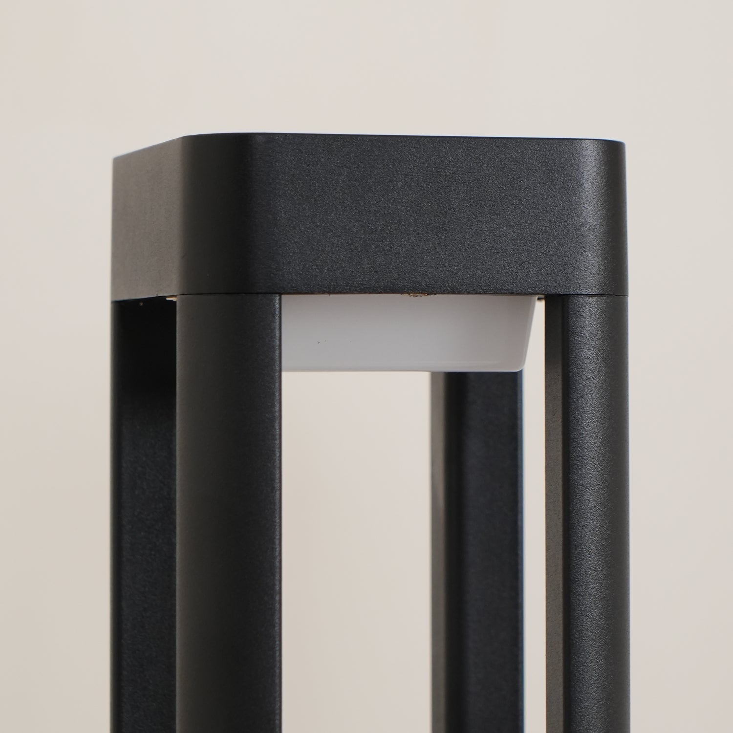 Rectangular Garden Bollard Light - Modern LED Lamp for Pathway