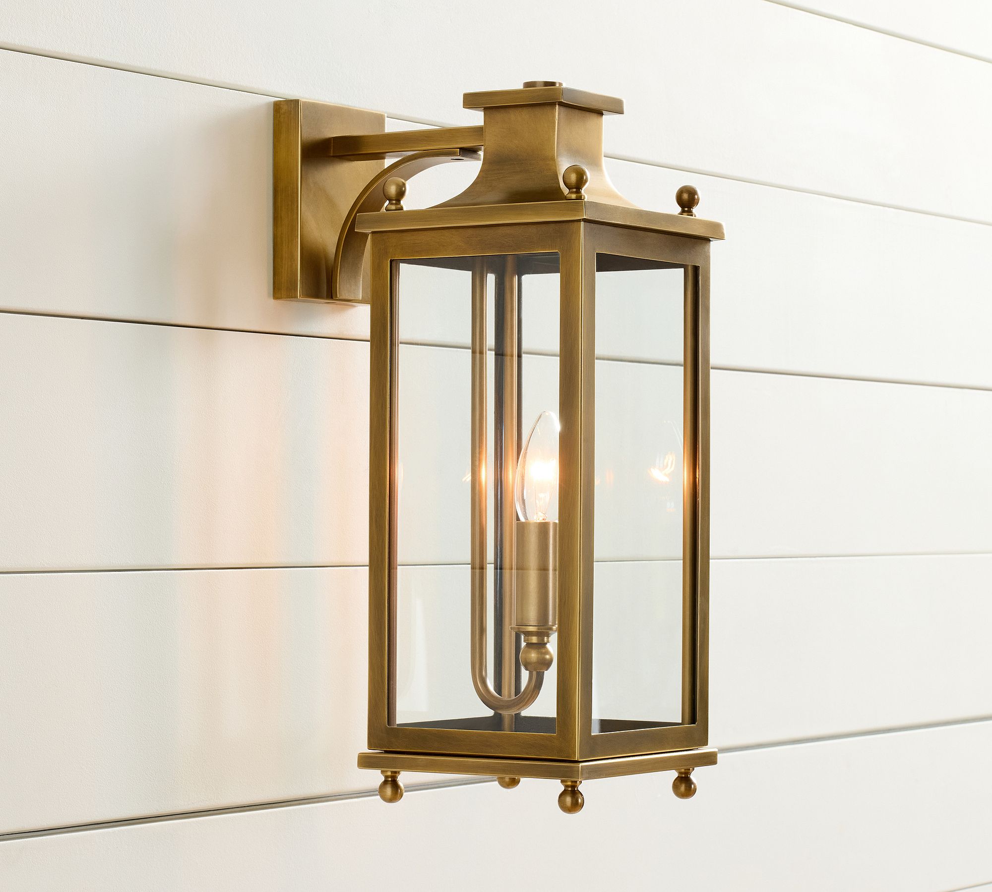 Yolvira Metal Outdoor Lantern Wall Light - Versatile Sconce for Patio