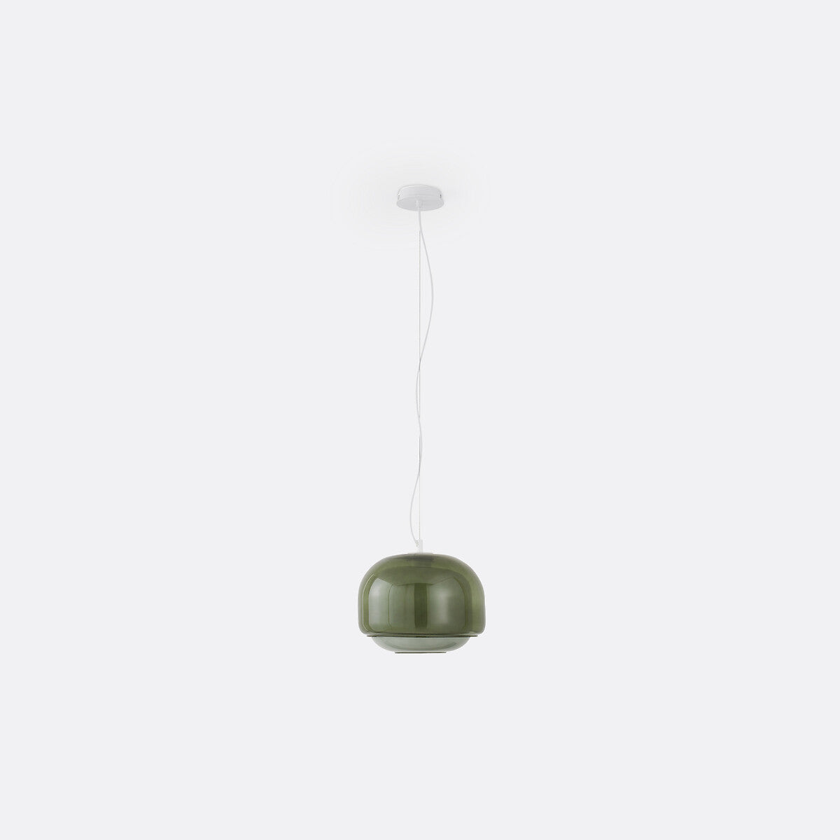 Clinco Modern Mushroom Pendant Light - Colored Glass Hanging Light