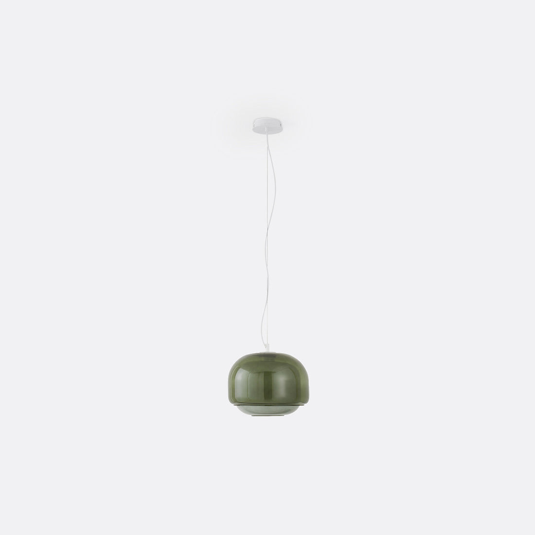 Clinco Modern Mushroom Pendant Light - Colored Glass Hanging Light