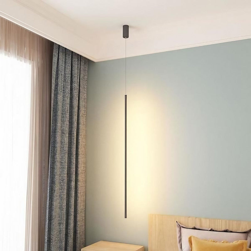 Schwarze lineare industrielle LED-Streifen-Pendelleuchte