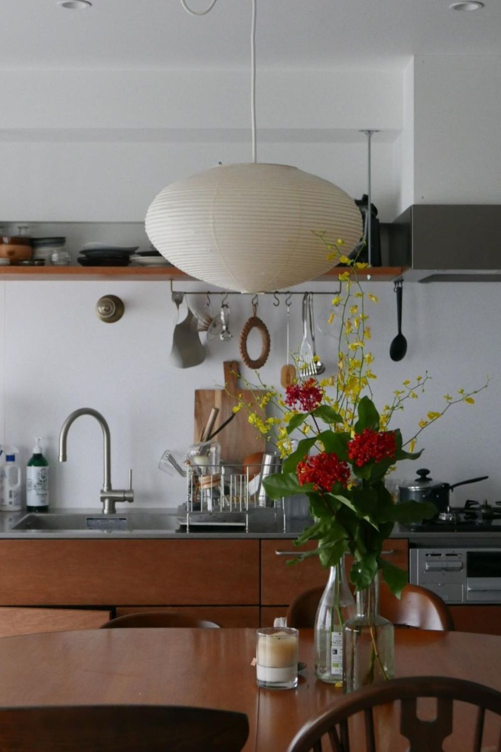 Mulberry Washi Pendant Lamp - Soft Handmade Light for Warm Home Decor