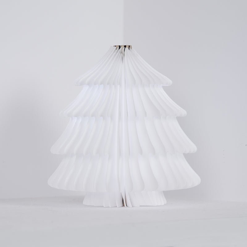 Faltbare Weihnachtsbaum-Tischlampe – LED-Licht aus Holz für das Wohnzimmer