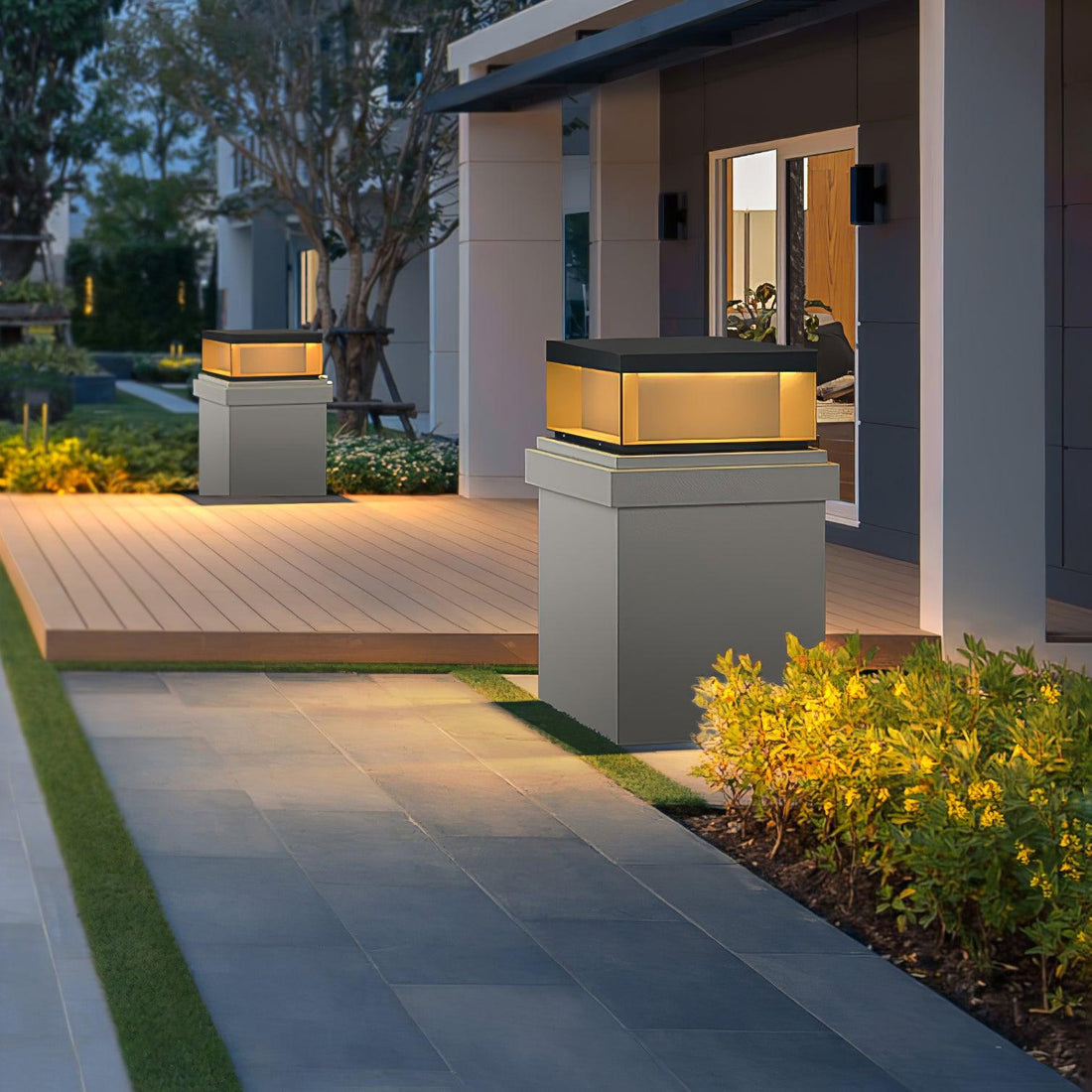 Außenpfostenleuchte - Robuste Gartenlampe für Terrasse und Weg