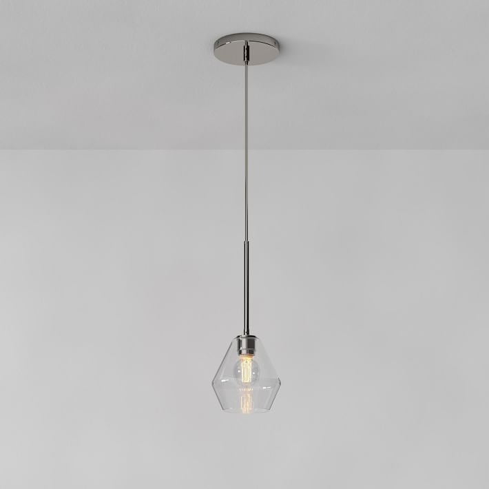 Merin Transparent Glass Sculpture Geometric Pendant Lamp