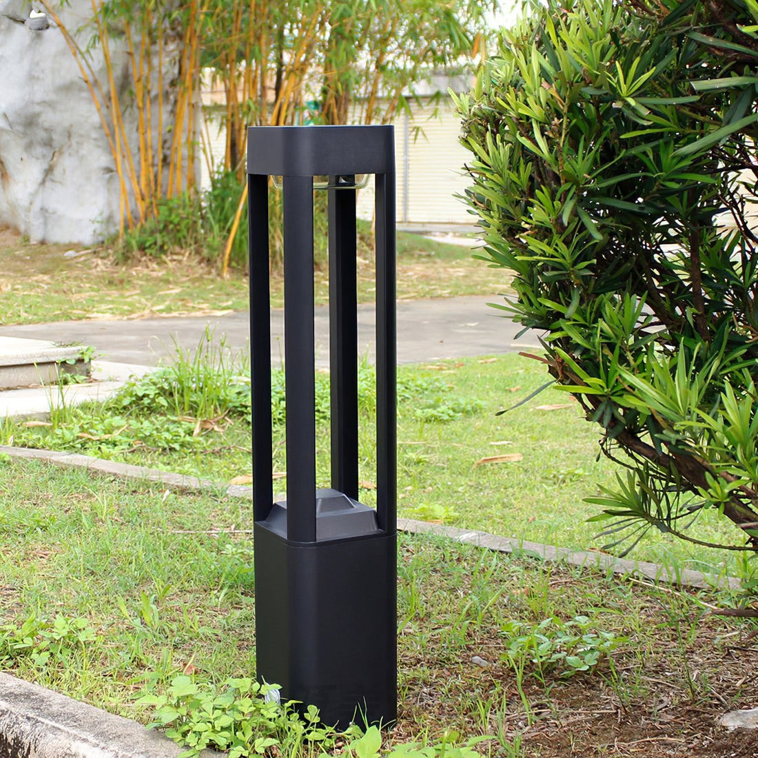 Rechteckige Gartenpollerleuchte - Moderne LED-Lampe für Wege
