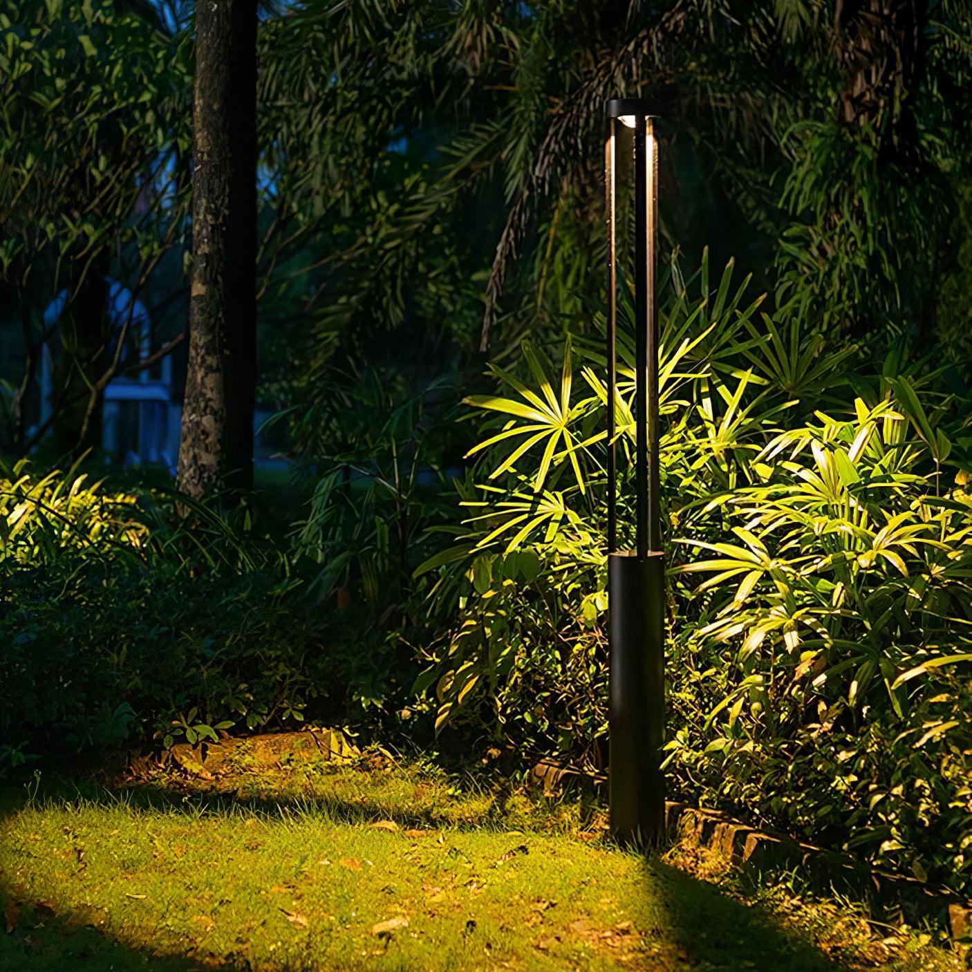 Modern Pole Outdoor Light - Geometric Post Garden Street Lamp