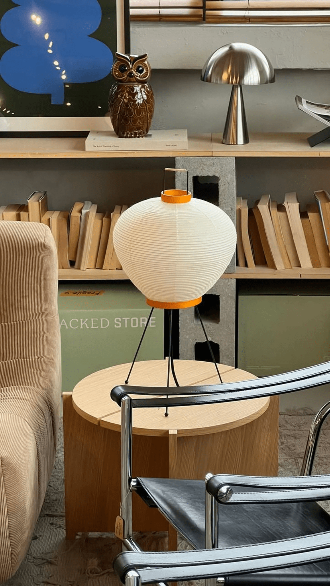 Washi Paper Table Lamp - Handcrafted Shade for Elegant Ambient Lighting