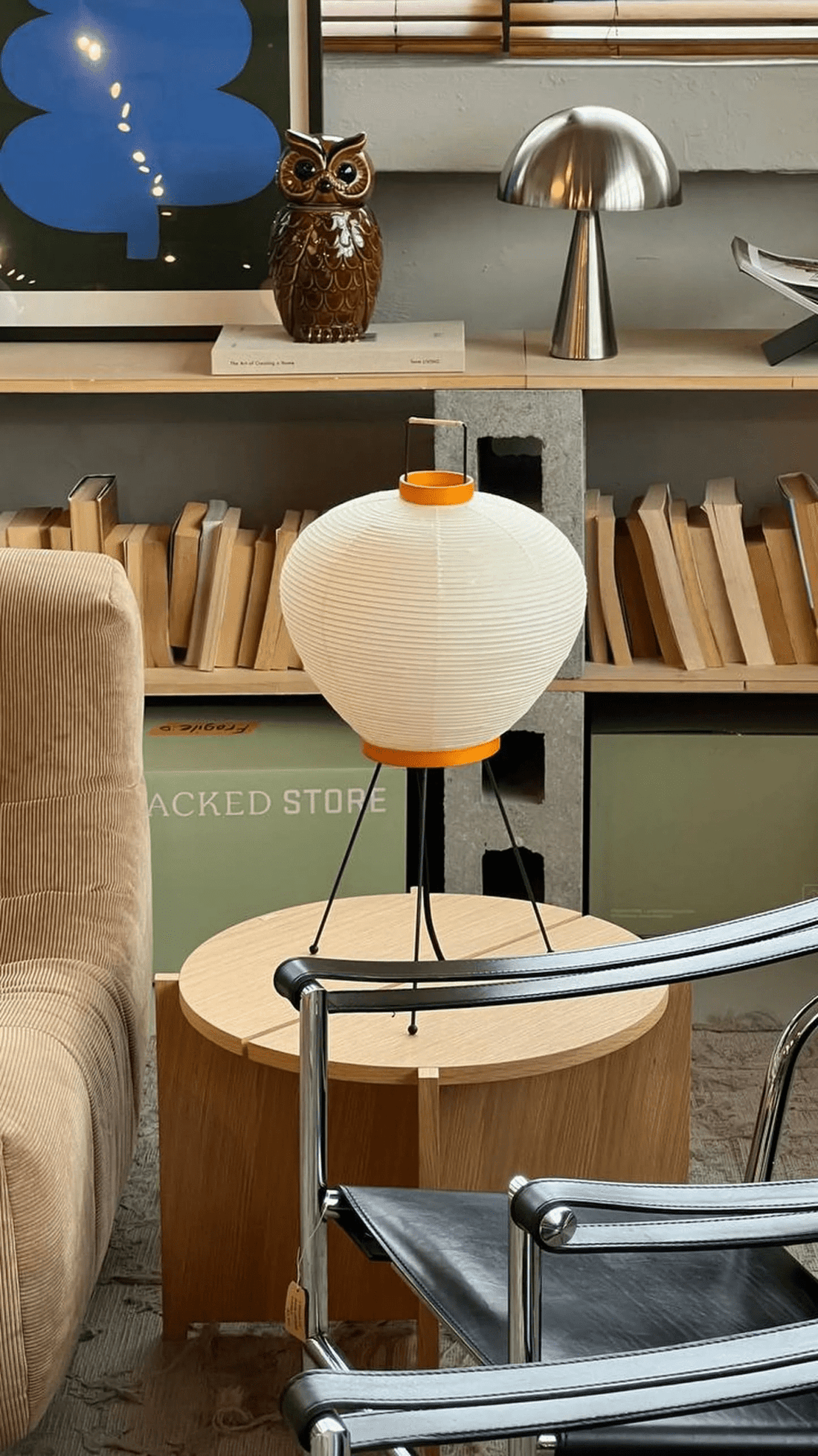 Tischlampe aus Washi-Papier – handgefertigter Schirm für elegantes Ambientelicht