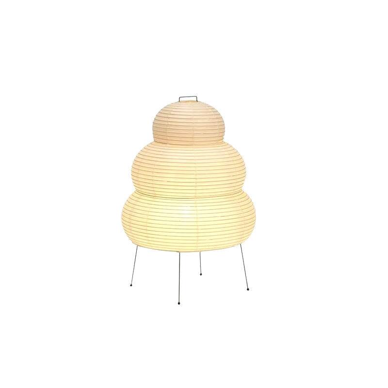 Japanisch inspirierte Papiertischlampe – Maulbeerpapierlampe fürs Schlafzimmer