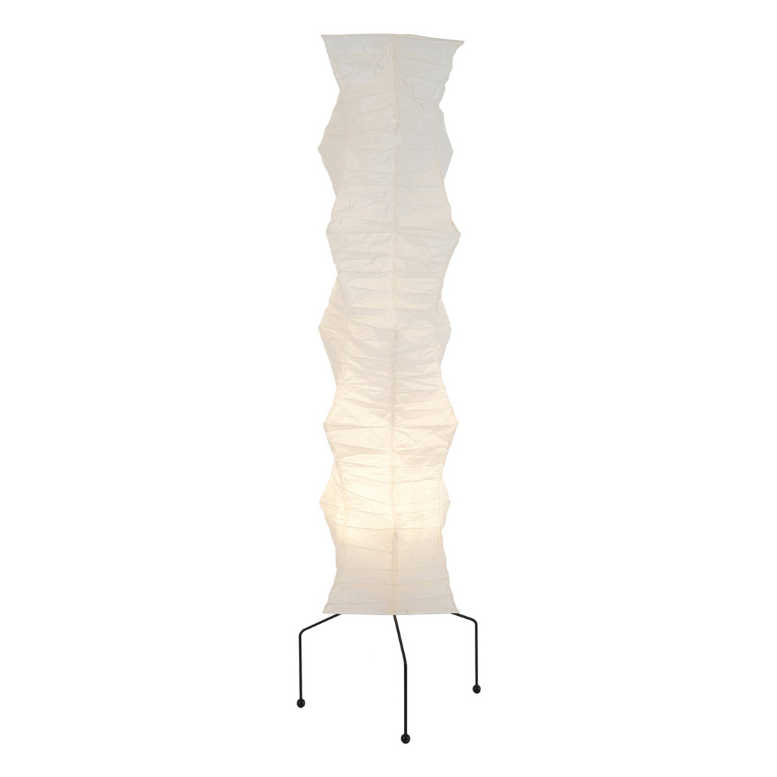 Rice Paper Floor Lamp - Bamboo Frame Soft Light for Living Room