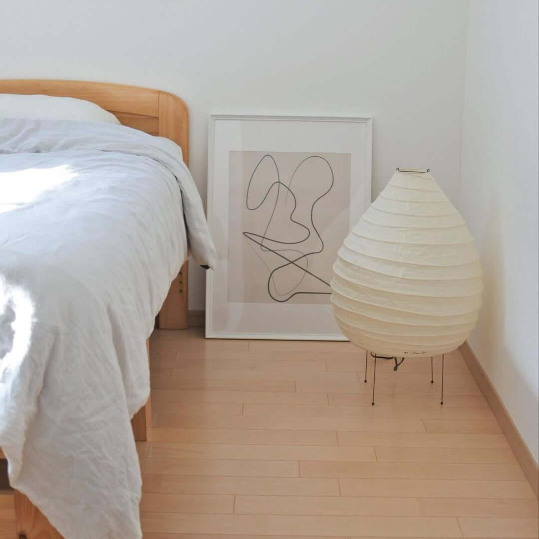 Tischlampe aus Washi-Papier – Laternendesign für Wohnzimmer und Schlafzimmer