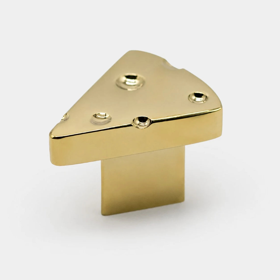 cheese-inspired copper cabinet knob