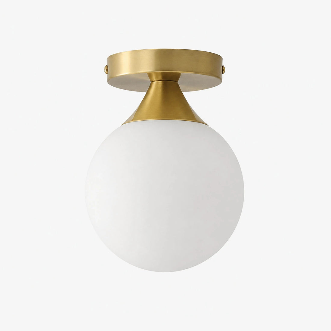 Solid brass vintage glass ceiling light