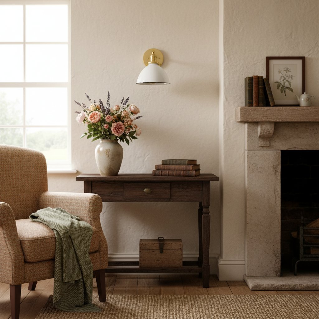 Conique Wandleuchte aus Metall – Weißer Metallschirm – Industrielle moderne Beleuchtung