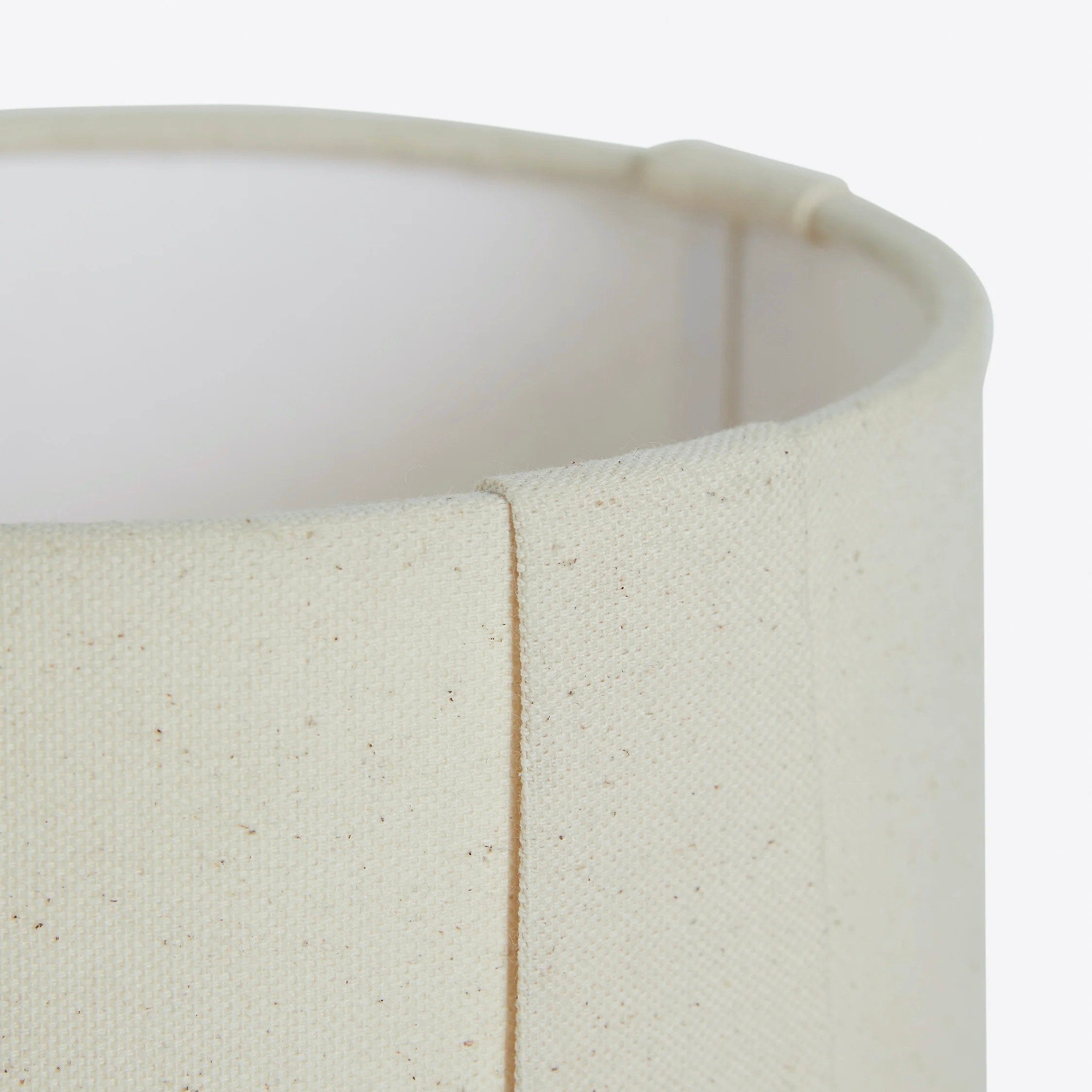 Pryssa Ceramic Table Lamp with Ivory Linen Shade -  Artistic Lighting for Living Room or Bedroom