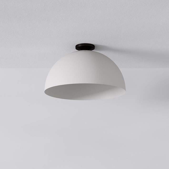 Parvion Metal Bowl Ceiling Lamp - Modern Flush Mount Light for Hallway