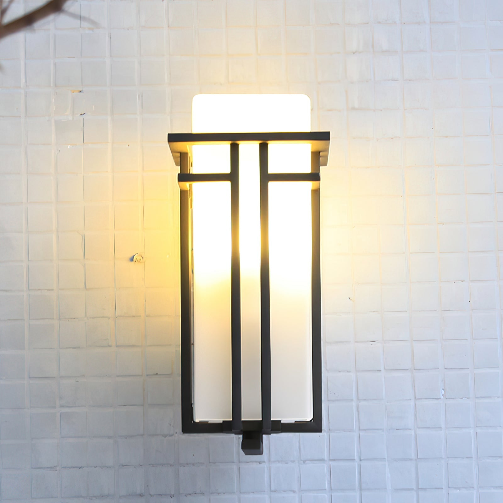 Outdoor Wall Lamp - Retro Iron Sconce for Front & Back Door Lighting