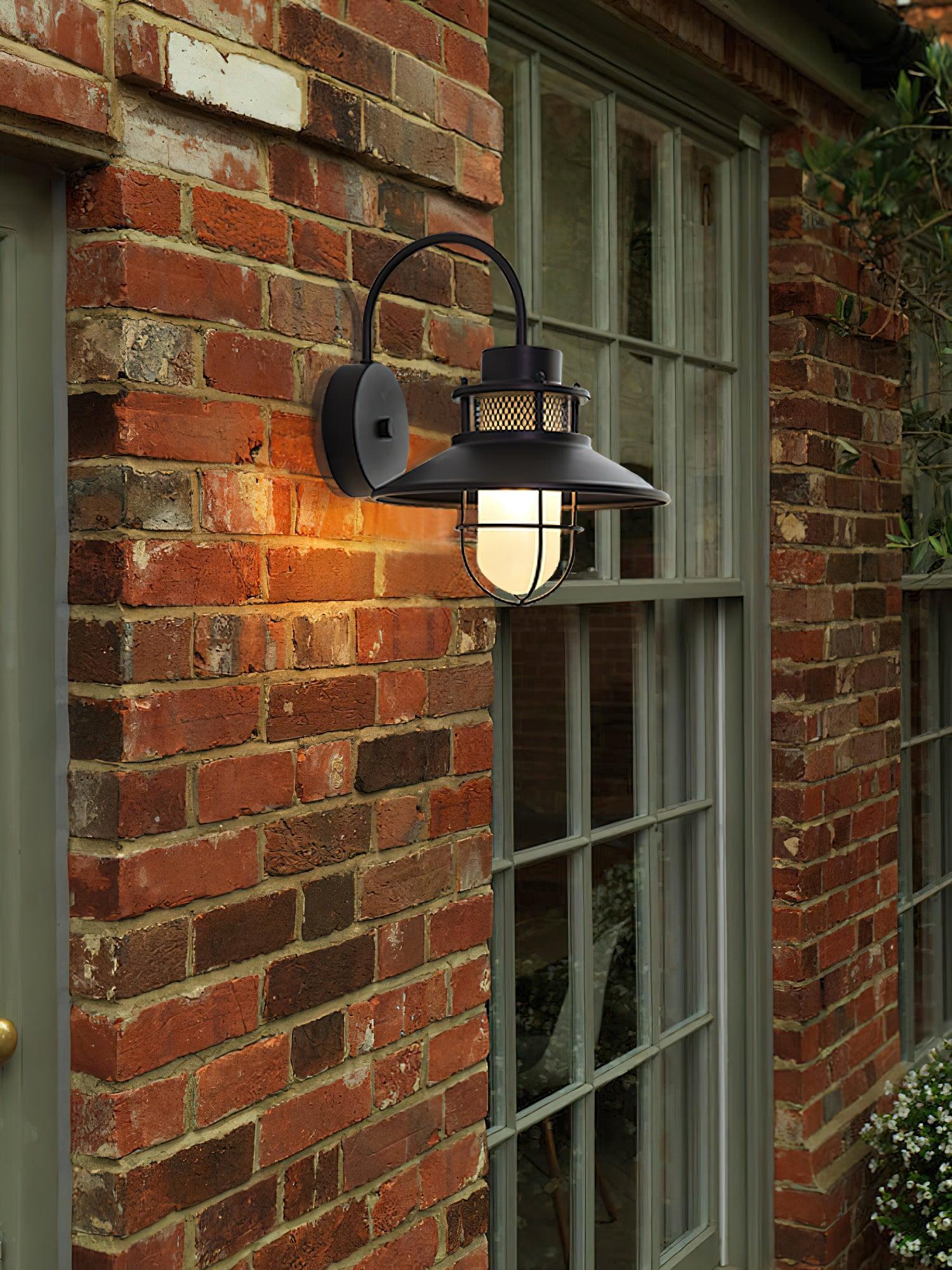 Outdoor Wall Lamp - Industrial Decor Wall Lamp Great for Patio/Porch