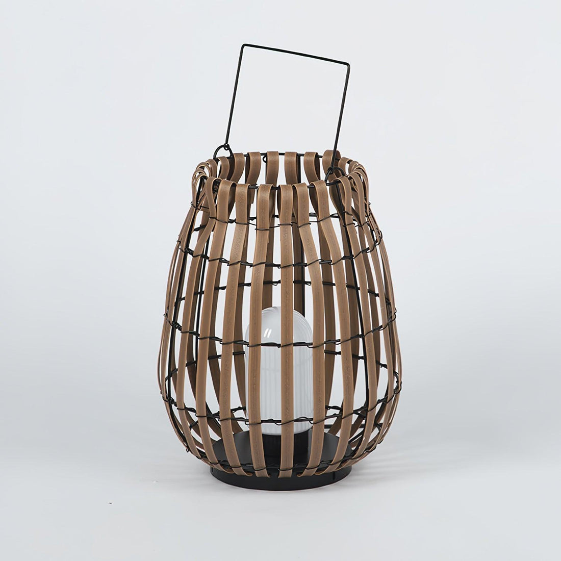 Tropic Braid Outdoor Lamp - Faux-Rattan Metal Waterproof